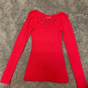 Pink long sleeve shirt